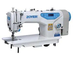 Máquina de costura industrial com zoom, ZY-A5-D3, unidade direta, aparador automático, alta velocidade, lockstitch,