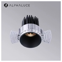 Spot encastré de plafond COB sans cadre 15W ETL IP44 réglable pour intérieur, idéal pour les zones d'accentuation en showroom et les chambres de villa