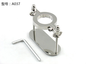 Clip testiculaire de dispositif de compression de scrotum d'acier inoxydable pour les outils de sexe d'esclave adulte de sablier de pénis de retenue masculin - Product Image 5