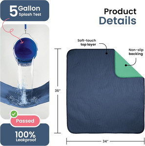 Çocuklar, yetişkinler, yaşlı ve evcil hayvanlar için yıkanabilir yeniden inkontinans su geçirmez Underpads - Product Image 3