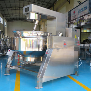 Bán buôn công nghiệp lớn nấu ăn trọng ấm đun nước với mixer SUS304 gas nước nóng hành tinh Ấm đun nước đôi áo khoác nồi Ấm đun nước - Product Image 3