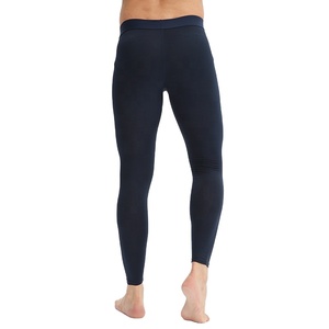 Leggings da Uomo Vedo per Palestra in Dropshipping con Logo Personalizzato, <span class=keywords><strong>Neri</strong></span> a Compressione per Sport Corsa e Allenamento Atletico, Pantaloni Aderenti da Fitness - Product Image 3