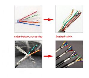Máquina de alambre revestido de cable de red enderezado de división semiautomática frotando de manera eficiente el equipo de núcleos de cable - Product Image 6
