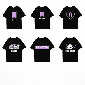 Camiseta Unissex de Manga Curta 100% Algodão Respirável de Alta Qualidade para Anime e Mangá, Atacado de Fábrica com Impressão Personalizada - Product Image 3