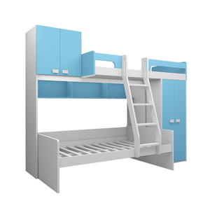 Muebles de <span class=keywords><strong>madera</strong></span> maciza para el hogar para niños, armario con cerradura, doble escalera, cabina, cama - Product Image 4