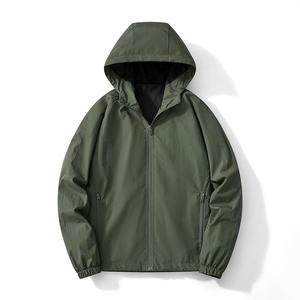 Men's Lightweight Windproof and Waterproof Casual Bomber <b>Jacket</b> for Spring Autumn XS Size Stand Collar Outer Hooded <b>Jacket</b> - Product Image 1