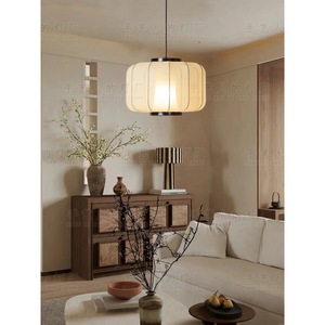 Chinese <b>Zen</b> Style Pendant Light Round E27 LED White Eye Caring For Restaurant Bar Tea Room Guesthouse Living Room - Product Image 4