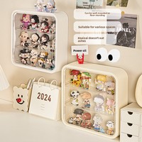 Présentoir mural Rmier à ouverture latérale en acrylique transparent pour boîtes mystères, support de rangement multifonctionnel anti-poussière pour poupées