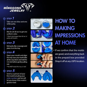 Bijoux fins personnalisables Style Hip-Hop Dents de coquillage blanc <span class=keywords><strong>Grillz</strong></span> Argent 925 Or 10K 14K 18K Design personnalisé Fino <span class=keywords><strong>Grillz</strong></span> - Product Image 6