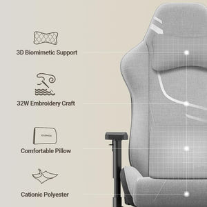 Silla Gamer de Cuero PU de Fábrica AJUNION, Silla de Oficina Giratoria y Reclinable de Lujo para Adultos - Product Image 6