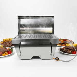 Parrilla de <span class=keywords><strong>Barbacoa</strong></span> Súper Duradera de Acero Inoxidable, Parrillas para <span class=keywords><strong>Barbacoa</strong></span> de Gas al Aire Libre para Camping - Product Image 1