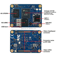 Banana Pi BPI-CM4 4 Go de RAM 16 Go de EMMC A311D A73 4 cœurs 2 cœurs A53 Mali-G52 MP4 WiFi5 WiFi6 Module Carte mère Kit Linux Android OS