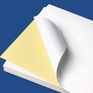 Papel Offset Sin Madera de Buena Calidad, 80 g/m², Papel Glassine Amarillo, Papel Autoadhesivo de Vinilo para Etiquetas de Embalaje - Product Image 4