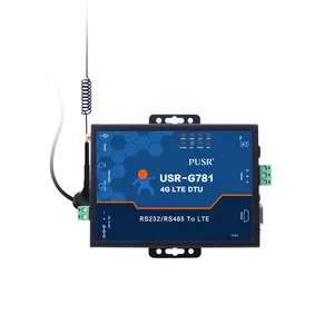 USR-G781-E EMEA और APAC सिम कार्ड के साथ rs485 rs232 बंदरगाह औद्योगिक वायरलेस 4g gprs मॉडेम
