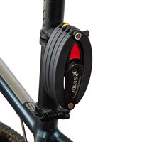 Antivol à chaîne en acier robuste de 120 cm pour vélos, motos et vélos électriques avec code à combinaison à 4 chiffres