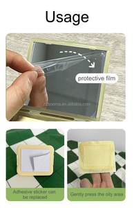 Feuilles absorbantes pour le visage avec miroir et poudre 100 feuilles Papier absorbant pour peaux grasses - Product Image 3