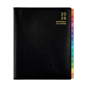 2026 Schedule 365 Days Daily Plan Calendar <b>Notepad</b> Self-Discipline <b>A5</b> Leather Cover Spiral Binding Eco-Friendly Office School - Product Image 1