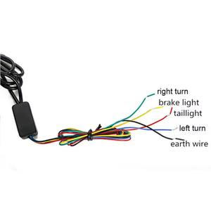פס תאורת לד גמיש לאופנוע, פנסי איתות אחוריים, פנסי איתות רציפים, פנסי זרימה - Product Image 6