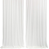Rideaux et tentures en polyester pour décors de mariage, événements hôteliers et scènes de banquet