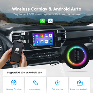 Dasaita Plug-and-Play <span class=keywords><strong>Adaptateur</strong></span> Carplay sans fil Smart AI Box pour Android Auto & Apple Carplay Filaire Car Play pour Tacoma & Accord - Product Image 3