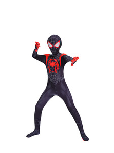 Disfraz de <span class=keywords><strong>Spider</strong></span>-Verse 2, Traje de Miles Morales para Niños, Ropa de <span class=keywords><strong>Gwen</strong></span>, Disfraz de Halloween para Juego de Roles - Product Image 3