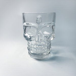 Tasses à bière en <span class=keywords><strong>verre</strong></span> transparent de conception de crâne à grande échelle <span class=keywords><strong>Verre</strong></span> à liqueur en porcelaine pour l'utilisation du vin et de l'eau - Product Image 4