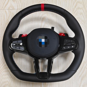 <span class=keywords><strong>Volant</strong></span> en cuir Nappa de qualité supérieure pour G20 G30 G22 G80 M-Sport, surpiqûres personnalisées, Série 3 X5 Série 6, fond plat type D - Product Image 2