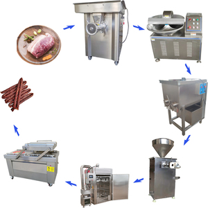 Sausage Vacuum Meat Mixer Chicken Sausage Production Line Fish Smoking Device - Product Image 3