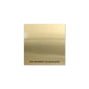 BrightSUB SCX-SA100EXT Outdoor Sublimação Folha De Alumínio novo ouro escovado Transferência de calor impressão uso ao ar livre em branco metal alumínio