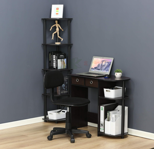 <span class=keywords><strong>Bureau</strong></span> de jeu de 31,5 pouces avec étagères latérales et boîte de rangement, table d'ordinateur pour le <span class=keywords><strong>bureau</strong></span> à domicile - Product Image 4