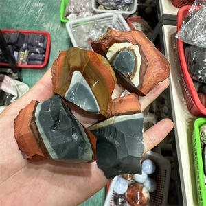 <span class=keywords><strong>Cristalli</strong></span> all'ingrosso all'ingrosso <span class=keywords><strong>minerali</strong></span> che curano <span class=keywords><strong>pietre</strong></span> grezze diaspro policromo naturale pietra grezza in vendita - Product Image 5