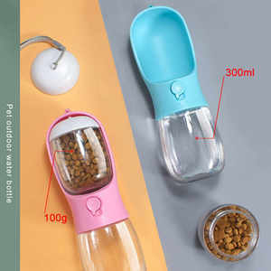 Portable Travel Pet Feeder <b>Mug</b> 2 In 1 Water Grain Cup Dogs <b>Plastic</b> Bottle Food Storage Water Dispenser - Product Image 4