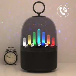 Music Rhythm Atmosphere Night Light TF Card Speaker Outdoor Creative Multifunctional 3D BT Speaker Table