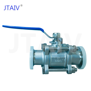 JTAIV Válvula de bola manual de alta resistencia con mango largo, grado sanitario, extremos Tri-Clamp, acero inoxidable 304, 3 piezas, instalación rápida - Product Image 5
