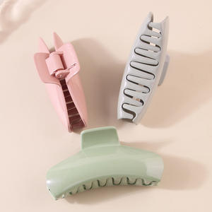 Pinzas de Pelo Grandes y Elegantes al por Mayor para Niñas y Mujeres, Pinzas de Pelo Simples de Acrílico y Plástico para Mujer - Product Image 3