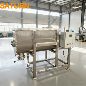 Stainless Steel Horizontal Ribbon Mixer for Detergent Powder Pigment Mixing <b>Small</b> Industrial Machine Servo Motor Chemical - Product Image 3
