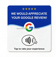Plaque en acrylique personnalisée NFC pour avis Google et réseaux sociaux, carte de menu, carte NFC en acrylique pour restaurants