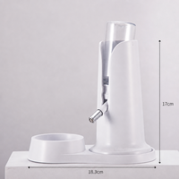 Bol à nourriture pour hamster avec bouteille d'eau, distributeur d'eau 2 en 1 pour petits animaux de compagnie, base stable