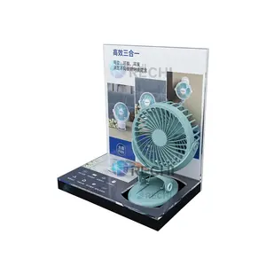 Rechi Custom Acryl Föhn Houder Styling Product Care Tool Stand Haardroger Display Draagbare Mini Fan Display Stand