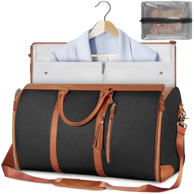 Tas jinjing nilon terbaru kapasitas besar tas perjalanan tas pegangan tahan air tas pakaian pelindung menerima Logo khusus