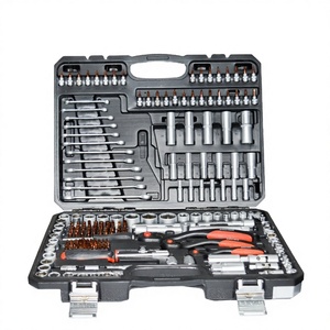 Juego de Llaves de Trinquete de Acero al Cromo Vanadio de Alta Resistencia, 216 Piezas, Kit de Herramientas para Reparación de Automóviles, en Estuche Rígido, EF-1050, YD-1050CRS 216- - Product Image 3