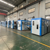Máquina Automática de Moldeo por Soplado de Botellas de PET, Accionada por Motor PLC, 8 Cavidades, Acero Inoxidable, Alto Rendimiento