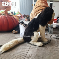 Modèle d'animal animatronique réaliste de haute qualité, chien robot grandeur nature à vendre