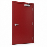 Porte coupe-feu d'urgence en acier à fermeture automatique, finition thermolaquée, design moderne, pour hôtels, écoles, bureaux, commerces, sous-sols
