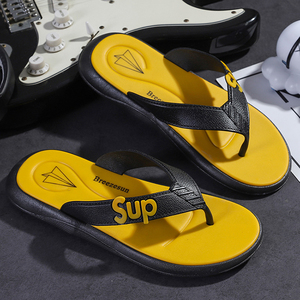 Sandales orthopédiques pour hommes, tongs confortables, à Support d'arc jaune Cool, d'été, vente en gros, - Product Image 2