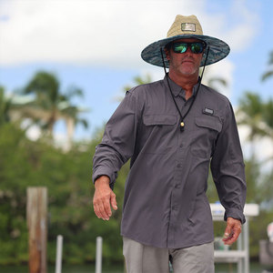 قميص صيد مخصص من بيستكس بحماية من الأشعة فوق البنفسجية UPF50 بأزرار أمامية مصنوع من البوليستر 100٪ بأكمام طويلة - Product Image 6