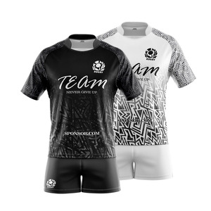 Inglaterra Hombres Múltiples Tamaños Inicio Color Negro Rugby Jersey Fútbol Desgaste - Product Image 1