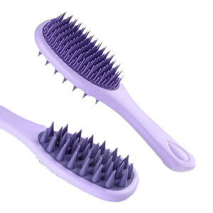 Cepillo de champú de mango largo con doble diente, peines naturales, cepillo de baño para el hogar, exfoliante corporal, cuidado del cabello - Product Image 2