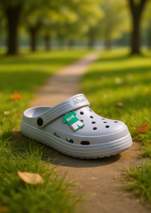 Sandali Zoccoli per Bambini Jven Taglia 20 Grigio con Decorazioni Animate Punta Rotonda Slip-On Stile Sportivo per Tutte le Stagioni Suola in EVA - Product Image 2