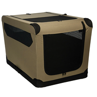 Transporteur de caisse de cage de transport de chien souple pliable portable pour transporteur de voyage pour animaux de compagnie intérieur et extérieur